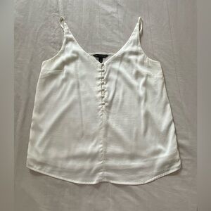 Banana Republic Factory Beige Satin Button Down Cami